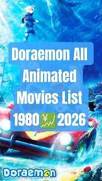 Doraemon All Animated Movies List 1980-2024 #new