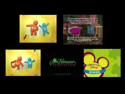 Barney, Blue's Clues, Mickey Mouse Clubhouse, Bear, Dora the Explorer, Elmo's World Credits Remix