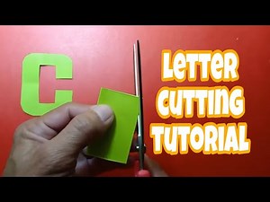 Letter cutting tutorial / 3 types of C #lettercutting #tutorial