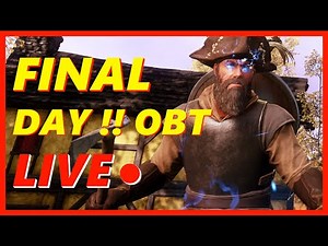 New World MMO The Final Day!! Open Beta Live Stream!