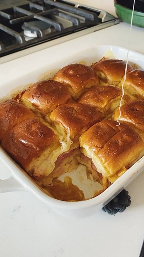 Funeral Sandwiches (Ham and Cheese Hawaiian Roll Sliders) | Grilled Cheese Social