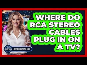 Where Do RCA Stereo Cables Plug In On A TV?