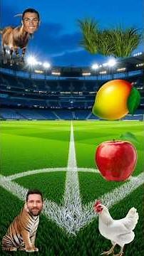 Messi lion Ronaldo goat 😍🤣