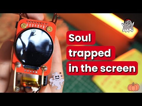 Haunted LCD: A Trapped Soul Lives Inside This Round Display | DIY Project with RP2350 and LCD GC9A01