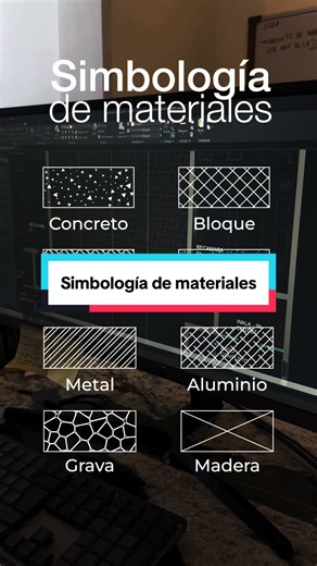 Simbología de materiales para planos arquitectónicos