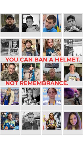 Vika Yuschenko | Helmet of Memory is not a gesture. It is not a provocation. It is a fact. A fact that Ukrainian athletes will never return to the arena... | Instagram