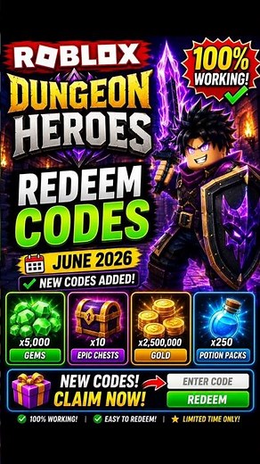 NEW Dungeon Heroes Codes | Dungeon Heroes Redeem Codes #dungeonheroes