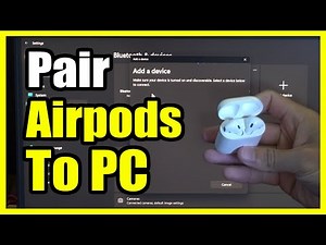 How to Pair & Connect your Apple Airpods to your Windows 10 or 11 PC (Fast Tutorial)