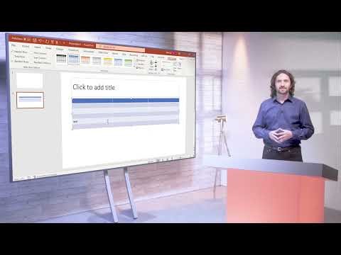 How to Insert Tables and Adjust them in Microsoft PowerPoint