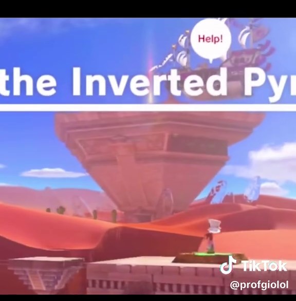 THE INVERTED PYRAMID FROM SUPER MARIO ODYSSEY WTF?! #fyp #supermariogalaxymovie