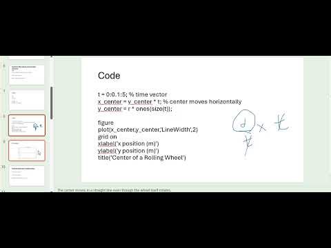MATLAB Lesson 4 Part II | Rolling Motion and Rigid Body Kinematics in Dynamics