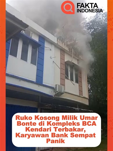 Insiden kebakaran melanda sebuah ruko kosong milik tokoh Sulawesi Tenggara, Umar Bonte, yang terletak di Kompleks perbankan KCU BCA, Jalan MT Haryono, Kota Kendari, Selasa (30/12/2025). Api yang mulai terdeteksi pukul 16.34 WITA sempat membuat panik karyawan bank dan warga di sekitar Kecamatan Kadia. Petugas Damkarmat Kota Kendari berjibaku selama satu jam dengan mengerahkan 4 unit mobil pemadam dan 1 unit rescue guna mencegah api merambat ke bangunan di sekitarnya. Kepala Dinas Damkarmat, Ahria