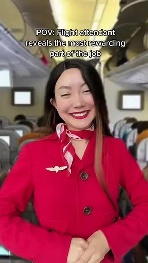43K views · 1.5K reactions | Flight attendant most rewarding part of the job  #cabincrewlife #comedy #funnyvideos | jeenie.weenie | Facebook