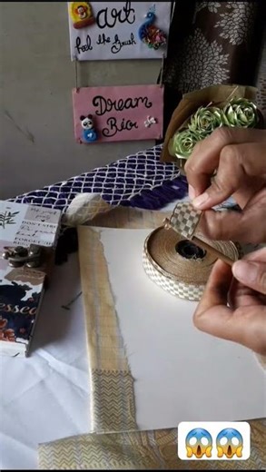 how to make a scroll from wedding card reuse📜 # craft ideas💡 # DIY # trending # ytshort