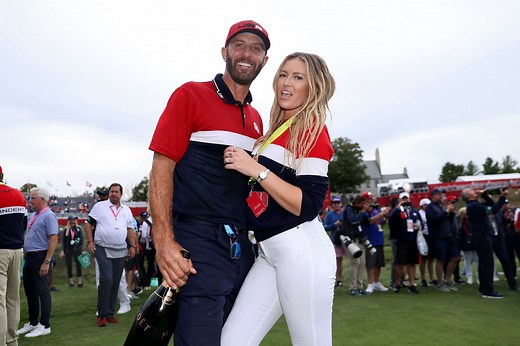 Paulina Gretzky unveils bespoke Dustin Johnson jacket at 87th Master tournament