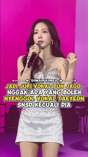 Jadi juri vokal pun jago, nggak ada yang boleh nyenggol vokal Taeyeon SNSD kecuali dia #kpop #shorts