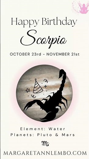 Happy Birthday SCORPIO! 🦂♏️🎈🎁