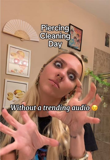 I have no freaking storage to film these sorry bout that😪😪 #asmr #satisfying #cleaning #piercing #piercings