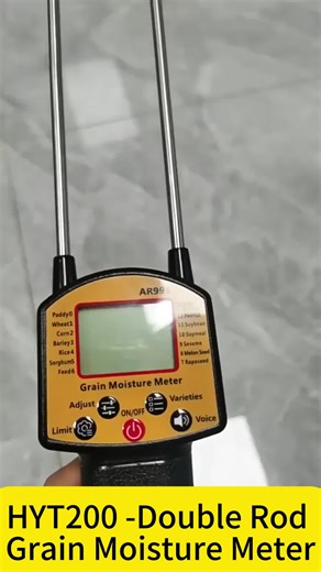 DOUBLE-Bar Grass Moisture Meter(HYT200) Product function:Voice broadcast data storage adjustmentdeviation alarm value Measurement accuracy:Plus or minus 1% Resolution:10%FS Products link:https://www.alibaba.com/product-detail/AR991-Digital-Grain-Double-Pole-Moisture_1601446761935.html?spm=a2747.product_manager.0.0.7f8c71d2VZS1Cn Company: Guangzhou JUANJUAN Electronic Technology Co., Ltd. Web: juanjuan.en.alibaba.com Contact: Rue Wechat/Whatsapp: 86 13710009014 Email: sales03@juanjuanco.com Call 