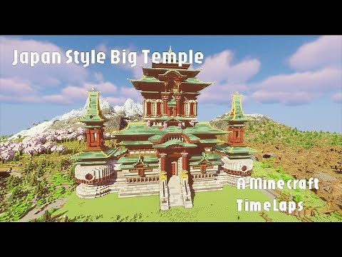 Building a Japanese Temple in Minecraft | Time-Lapse