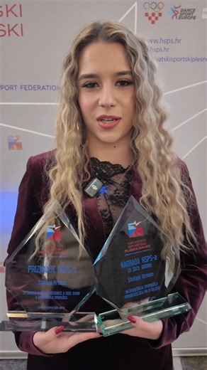 Hrvatski Sportski Plesni Savez on Instagram: "Nagrade i priznanja HSPS-a za 2025. godinu: ✨Stefani Hrman – dobitnica je Priznanja za iznimno sportsko postignuće u 2025. godini kao i Nagrade za najuspješniju sportašicu promicateljicu HSPS-a i RH ✨Elin Počuča - Nagrada za najveću nadu sportskog plesa u konkurenciji sportašica"