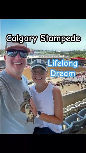 A lifelong dream come true at the Calgary Stampede! 🇨🇦