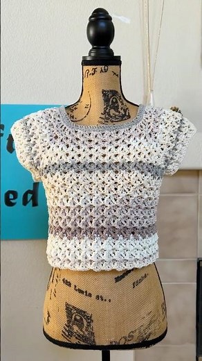 How to create arm openings for a crochet Top