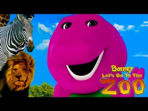 BARNEY LETS GO TO THE ZOO | BJ GETS SPRAYED BY AN ELEPHANT💦 AND HIT BY BANANAS FROM MONKEY🍌