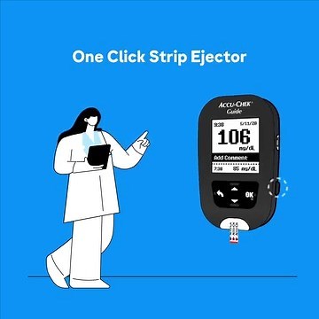 2.2K views · 69 reactions | Navigate your diabetes journey with the Accu-Chek Guide. Identify trends and patterns in your BG results with its pattern detection. Effortlessly eject strips with the one-click strip ejector and enjoy mess-free strip organizing with the spill-resistant SmartPack vial. Seamless mySugr app integration transforms your data into actionable insights, simplifying your journey. #AccuChekGuide #Diabetes #DiabetesCare #RocheDiabetesCareME | Roche Diabetes Care ME | Facebook