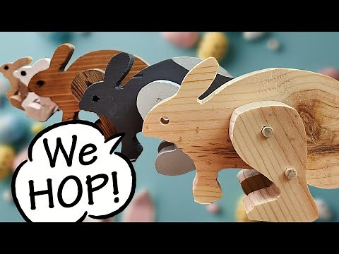 A Hopping Bunny Toy! FREE PLANS! | How To