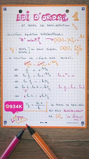 Comprendre la réaction cinétique d'ordre 1 en chimie