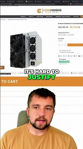 Bitmain S21: Overpriced? Mining Hardware Review & Comparison #shorts