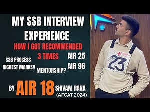 My SSB INTERVIEW EXPERIENCE - GOT RECOMMENDED 3 TIMES!!!