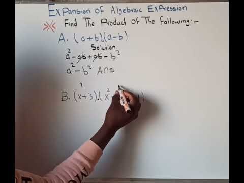How to find the product in expansion of algebraic expression 👇⬇️.