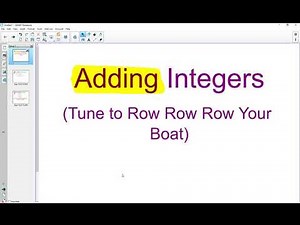 Adding Integers Song