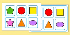 Shapes Matching Cards and Board