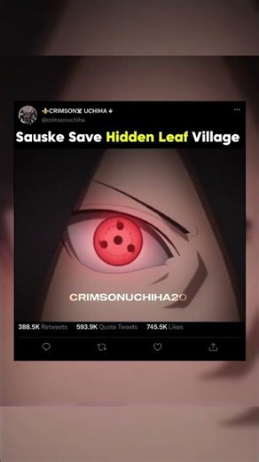 「Sasuke Save Hidden Leaf Village」#narutoshippuden #naruto #sasuke #amv