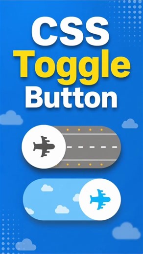 Level Up Your UI: Animated CSS Airplane Toggle Button Tutorial