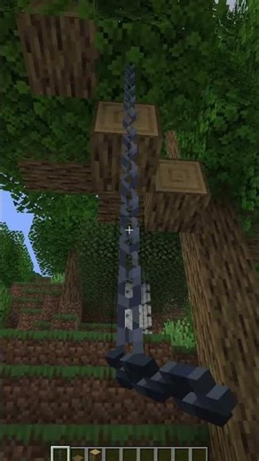 How to Build a Simple Tree Swing in Minecraft