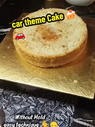 Easy Car Theme Cake Without Mold