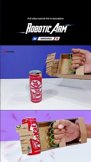 Working Robotic Arm , Automatic Robotic Hand , Cardboard Robot #shorts #robot