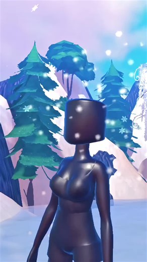 Snowfall animation with VFX ❄️ #cybercouture #roblox #fashiongame #dressup