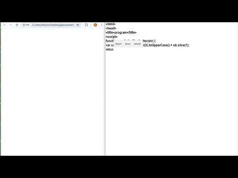 JAVASCRIPT FIRST LETTER CAPITAL PROGRAM BASIC TO ADVANCE #newvideo #trendingvideo #javascript