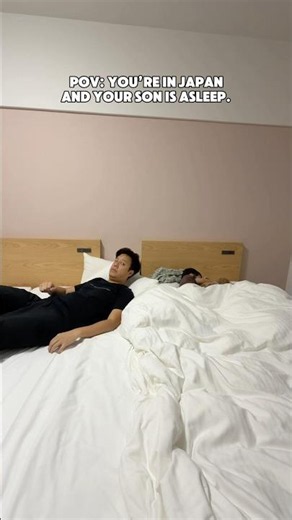 POV: you’re in Japan and your kid is FINALLY sleeping! #japantravel