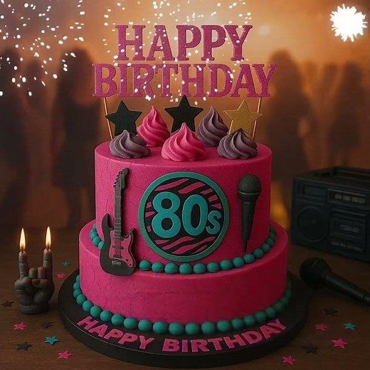 Happy Birthday 80s Disco Chick – Funky Retro Video Message Ideal for WhatsApp