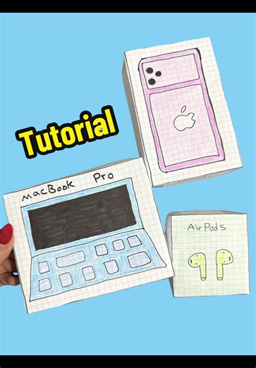 Apple Products Tutorial ! How to make Iphone 17 Pro max IPad Airpods ! #papercraft #Paperdiy #DIY #tutorial #crafts