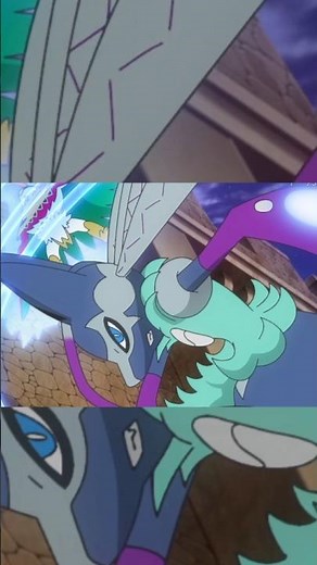 ¡EL MEGA LUCARIO Z DE ROY GANÓ! 😮 (Ep. 132) #anipoke #pokemonhorizons #shorts