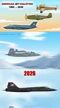 American Fighter Jets Evolution (1900–2026) | 2D Animation History #animation #americanjets