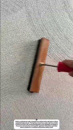Amazing Curved Wall Texture Finish | Easy Decorative Plaster Technique for Modern Walls
