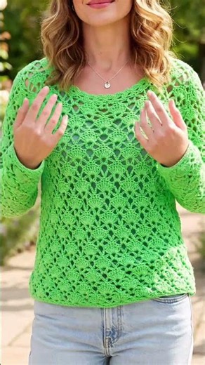 crochet pullover written pattern